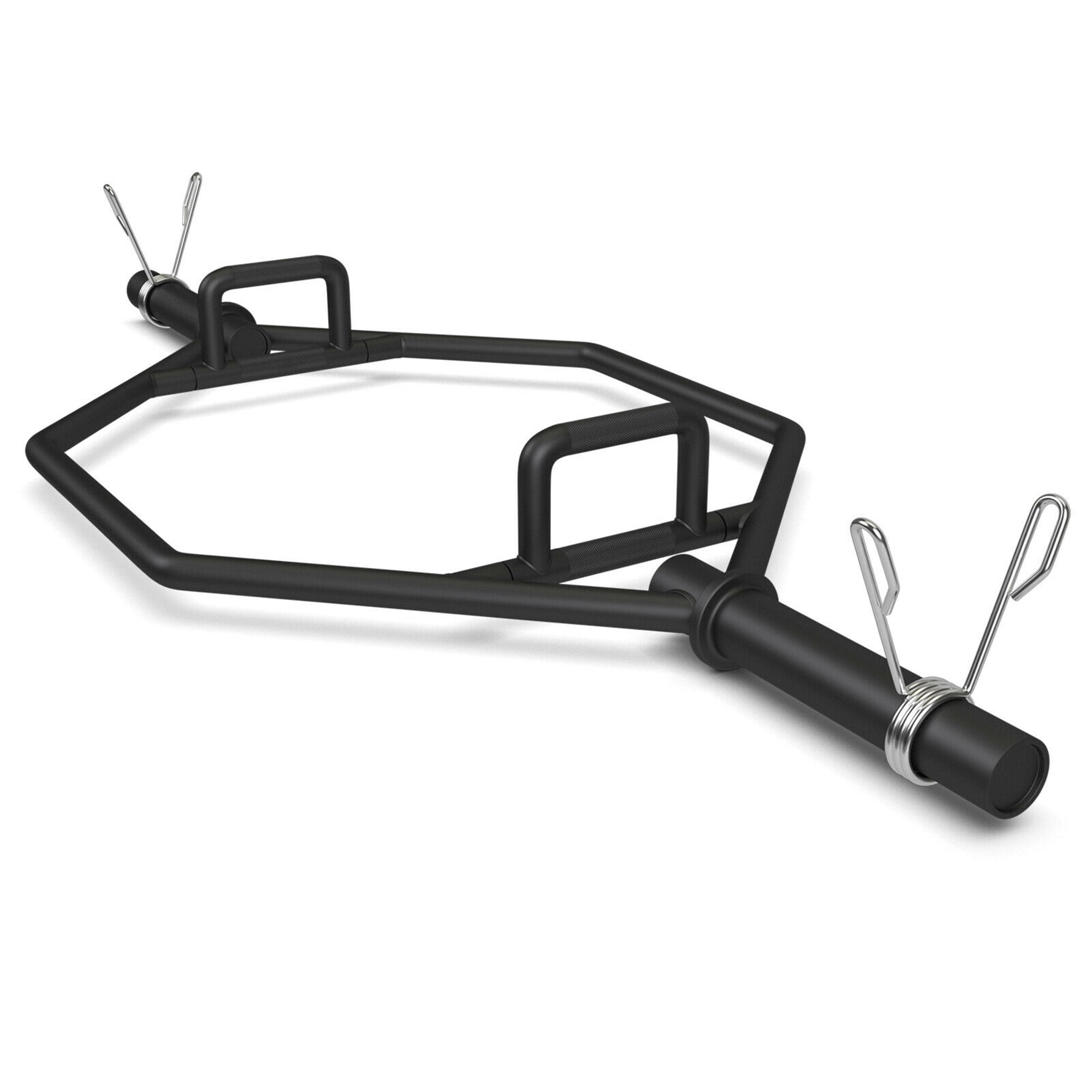 Gymax 56'' Olympic Hexagon Deadlift Bar Trap Bar W/ Folding Grips Powerlifting