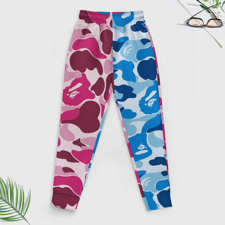 Bape pink camo pants discount