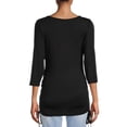 thumbnail image 4 of Oh! Mamma Maternity Women's Sideseam Drawstring Top (Women's and Women's Plus), 4 of 6