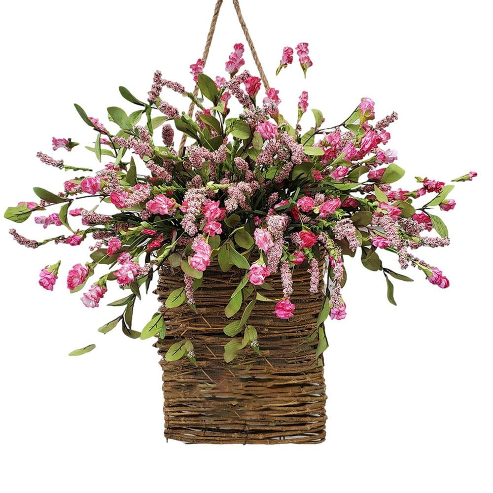 Laideyi Artificial Hangings Plants 17.7 in Realistic Hydrangea