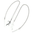 thumbnail image 4 of 2 uds. Collar a juego para amantes, collar magnético de ala de murciélago con forma de corazón ajustable de aleación para mejores amigos, 4 of 10