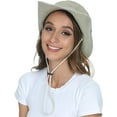 thumbnail image 6 of Womens Denim Bucket hat,Packable wide brim Sun Hats for Travle/Fishing/Gardening, 6 of 7