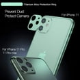 thumbnail image 2 of BAMAIA Protecteur d'Objectif de Caméra pour iPhone 12, Anneau de Protection en Alliage d'Aluminium - Noir, 2 Pcs, 2 of 7