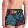 thumbnail image 4 of JUNZAN Neon Zombie Skull Mens Underwear Boxer Briefs for Men’s-Large, 4 of 7