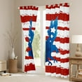 thumbnail image 3 of American Flag Blackout Curtains, Eagle Bird Curtains & Drapes Stars And Stripes Curtains Usa Memorial Day Window Treatments, American Independence Day Window Curtains 52''Wx63''L, 3 of 5