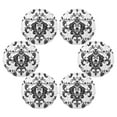 thumbnail image 3 of IAUYY Set of 4 Round Placemats for Dining Tables Heat-Resistant and Wear-Resistant DIY Printing Design Table Placemats，Applicable for Christmas Gorgeous Brocade Pattern, 3 of 7