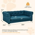 thumbnail image 2 of Aukfa Dog Beds for Medium and Large Dog, 33" Elevated Pet Sofa Bed Support up to 200 lbs, Blue, 2 of 6