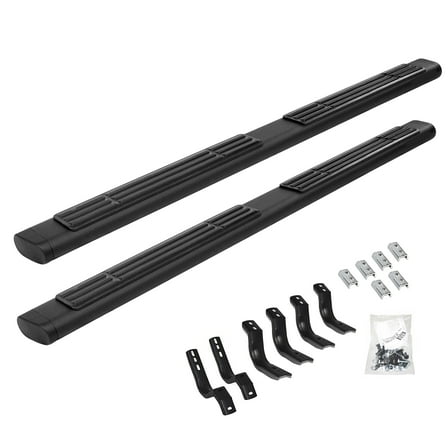 Go Rhino 686404687T 6" OE Xtreme Side Steps with Mounting Brackets Kit For 07-19 Silverado 3500 HD, Sierra 2500 HD, Silverado 1500, Silverado 2500 HD, Sierra 1500, Sierra 3500 HD (Crew Cab Pickup)
