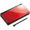 Refurbished Nintendo DS Lite Crimson / Black Handheld Gaming Console w/ Stylus and Charger