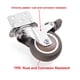 thumbnail image 4 of Abastado 4 Ruedas para Muebles L, Rueda Giratoria de 50 Mm, Rueda Giratoria con Freno, para Cuna, Gabinete, Muebles, Mesa, Capacidad de Carga 27 Kg por Rueda, 4 of 5