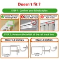 thumbnail image 3 of Soportes para varillas Window Hardware para barandilla rectangular de 1,3 a 2 pulgadas, 3 of 6
