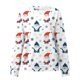 thumbnail image 5 of ICHUANYI Clearance Women's Round Neck Fashion Casual Long Sleeve Christmas Print Sweatshirt Tops Blouse(Light Blue, M) ICHUANYI WER2023080815054, 5 of 5