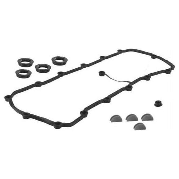 Left Valve Cover Gasket Set - Compatible with 2004 - 2009 Audi S4 2005 2006 2007 2008