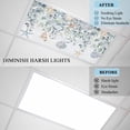thumbnail image 4 of Blue Coastal Fluorescent Light Covers, Eucalyptus Leaves Summer Beach Starfish Magnetic Light Covers for Ceiling Lights, Fluorescent Ceiling Shade Filters for Classroom Bedroom Office 4x2Ft x 3PCS, 4 of 8