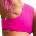 thumbnail image 4 of Aobny Bathing Suit for Women Plain High Waisted Bikinis Bikini Bottom Hipster Hot Pink Women's Swimsuits, 4 of 7