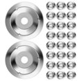thumbnail image 1 of TEHAUX 50PCS Bell Jingle Rings Silver Cymbal Accessory For Live Performance, 1 of 8