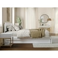 thumbnail image 6 of AFI Lylah King Wood Platform Bed with Panel Footboard and Twin-XL Trundle, White, 6 of 16