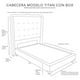 thumbnail image 5 of Box Base Cama Individual + Cabecera Titan Negro Dicasa  Titan Black, 5 of 8
