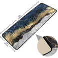 thumbnail image 3 of Kitchen Rugs and Mats Non-Skid Washable Runner Rugs Navy Blue Marble with Golden Veins Long 72x24 inch for Floor Cushioned Hallway Entryway Indoor 2x6, 3 of 7