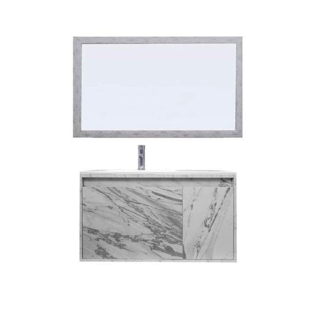 Gabinete De Baño STANISS Con Espejo Decorativo Minimalista