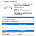 thumbnail image 2 of Intake Plenum Gasket Set - Compatible with 2002 - 2008 Nissan Maxima 2003 2004 2005 2006 2007, 2 of 2