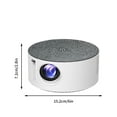 Qiopertar Clearance Sale Mini Projector, Portable 1080p Projector