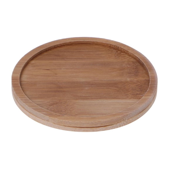 Round Wood Saucer Plant Tray Plant Flower Stand Favor