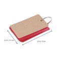thumbnail image 2 of RENACLIPY 3Pcs Red Pocket Notepad with Metal Ring Single Hole Punched for Office and School, 2 of 6