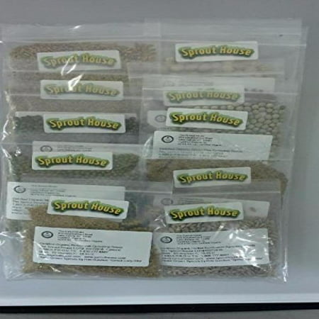 The Sprout House Assorted Organic Sprouting Seeds Sample, Pack of (Best Way To Sprout Cannabis Seeds)