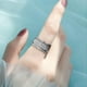 thumbnail image 3 of Anillo De Compromiso De Diamante Completo Brillante Para Mujer, Anillo De Circonia Cúbica, Anillo De Diamante Cz A La Moda, Anillo De Boda Para Mujer Minnieouse AP007672-03, 3 of 6