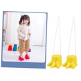 thumbnail image 4 of WEUVEB 2pcs Balancing Stilts Monster Feet Random Rope Color Parent Child Interaction Playground, 4 of 7