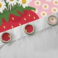 thumbnail image 4 of Manfei Red Strawberry Blackout Curtains,Floral Daisy Curtains Pack of 2 (38x45 Each),Cartoon Flower Window Curtains,Microfiber Kawaii Room Decorative, 4 of 6