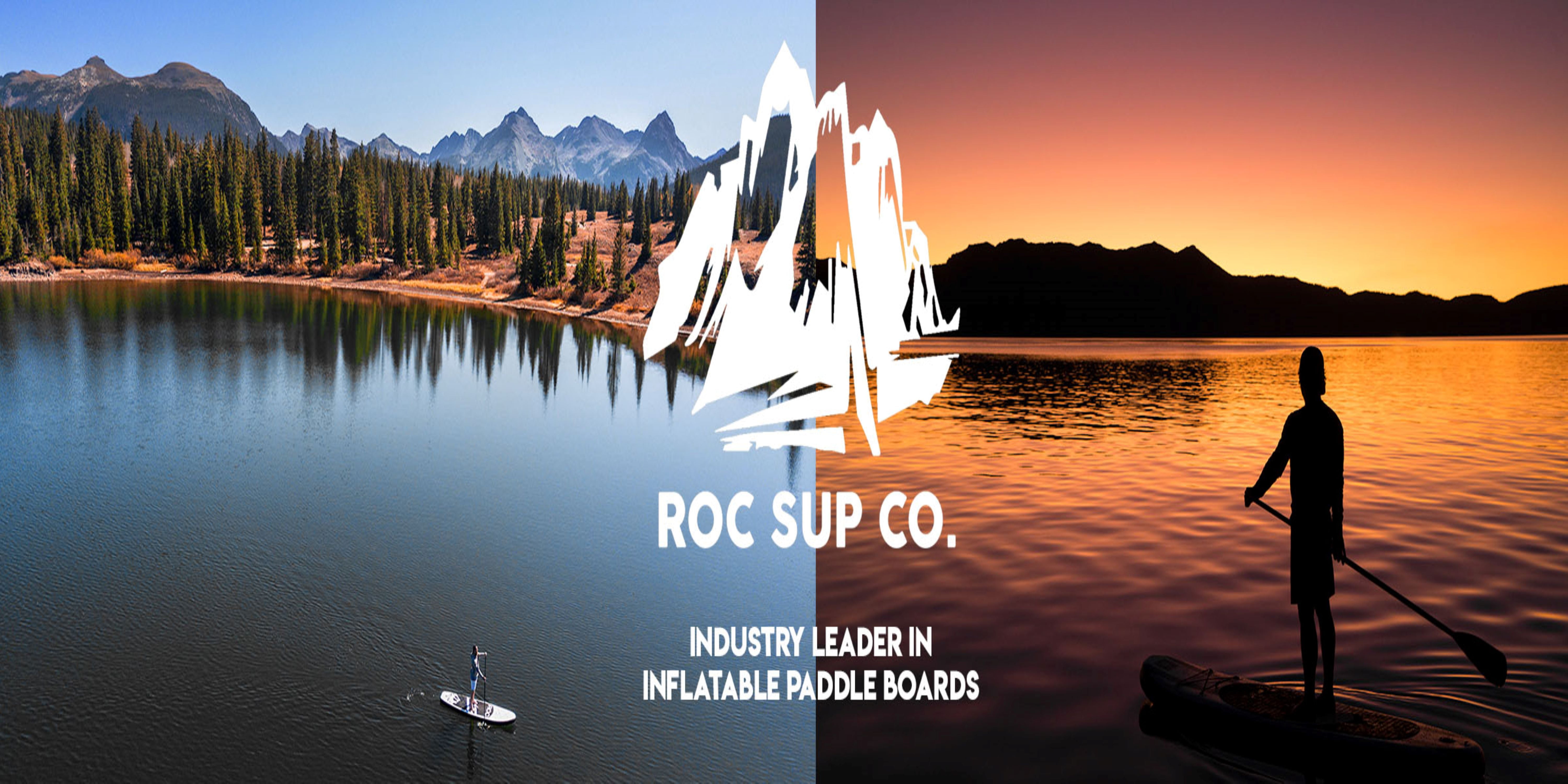 ROC Outdoors 10ft 6in Inflatable Stand Up Paddle Board with Pump, Premium Accessories & Backpack