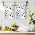 thumbnail image 3 of Grey Flowers Kitchen Towels Set of 3, Spring Watercolor Botanical Floral Leaf Plant Absorbent Dish Towels for Kitchen, Microfiber Hand Towel, Quick Drying Tea Towel for Cleaning Decorative Dishcloths, 3 of 7
