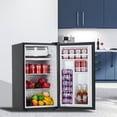 thumbnail image 3 of Energy-Efficient Compact Refrigerator 3.2 Cu. Ft. – Single Door Mini Fridge, Quiet Operation, Adjustable Shelves, Perfect for Dorm, Office, Bar – Black | 3.2 Single Door BC-90 Black US Standard, 3 of 7