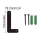 thumbnail image 2 of Signo de letras de los números de la casa del arte del hierro 3D con tornillos, caracteres decorativos del alfabeto de metal para la dirección de la casa, el jardín, la decoración de la tienda, 2 of 5