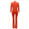 thumbnail image 4 of WXLWZYWL Womens Suits Blazer and Pants Casual Loose Solid Color Suit Suit office Two-Piece Suit Orange, 4 of 5