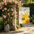 thumbnail image 4 of Cute Bee Floral Welcome Garden Flag, 11.8" x 17.7" Double Sided Outside Decorative Yard Flag, Seasonal Polyester Outdoor Small Home Decor, 4 of 6