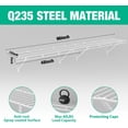 thumbnail image 2 of Wall Mounted Closet Shelves 2-Pack, 4ft x 12in White Wire Storage for Laundry Room, Closet, Basement, 2 of 5