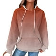 thumbnail image 2 of Jsaierl Womens Hoodies Oversized Gradient Print Hooded Sweatshirts Lightweight Sweaters Comfort Long Sleeve Top Hoodie Womens Hoodies, 2 of 6