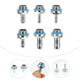 thumbnail image 2 of Shisuyan 6 Pieces Water Line Adapter Copper Silver for Water Cooling System, 2 of 8