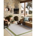 thumbnail image 3 of Indoor Outdoor Rug 9x12, Reversible, Loloi Easton Green / Ivory (8'6" x 11'6"), 3 of 7