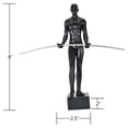 thumbnail image 4 of Adam & Friends Home Decor Tight-Rope Walker Black Base Sculpture | 1-Piece | Black, 4 of 7