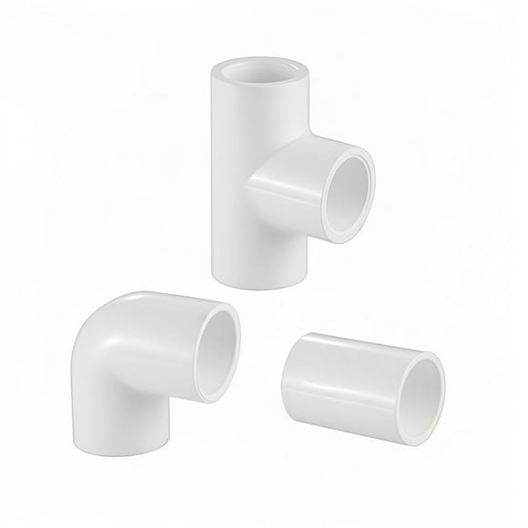 Set de accesorios de PVC Lesso, 30 unidades, 3/4 pulgadas, Sch40, color blanco