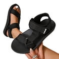 thumbnail image 7 of KEVCHE Leather Sandals for Women, Open Toe Adjustable Ankle Strap Slingback Platform Sandals, Wide Width Strappy Summer Casual Dressy Beach Vacation Shoes, Lightweight Chunky Sole Walking Sandals, 7 of 7