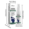 thumbnail image 2 of Clear Foot Sanitizer Spray Dry Feet Plantar Moisturizing Deodorant for Adults Teens, 2 of 5