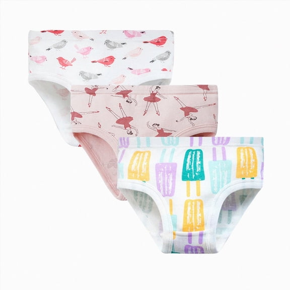 Boys and Girls' Underwear 3 Pack Soft Cotton Tagless Panties for Toddlers' & Little Kids' Comfort Breathable Briefs 6-12 Months 12-24 Months 2t 3t 4t 5t 6t 7t 8t 9t Children Hot Pink 3-4 Years