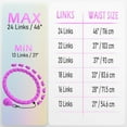 thumbnail image 3 of Weighted Hula Circle for Adults, Infinity Hoop Fit Plus Size 47 Inch/120cm, Include 24 Detachable Links and Waist Trainer for Women, Gym Accessories, Home Workout Equipment, Gym Equipment, 3 of 10