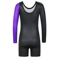 thumbnail image 6 of BAOHULU Long Sleeve Gymnastics Leotard for Girls Purple Embroidery Ballet Dancewear, 6 of 6
