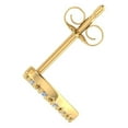 thumbnail image 2 of 0.05 Carat Heart Shaped Diamond Stud Earring in 10K Yellow Gold (Single Piece), 2 of 4